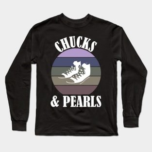 Chucks and Pearls Long Sleeve T-Shirt